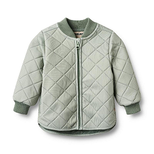 Куртка утепленная Wheat "Thermo Loui Green Stripe", зеленые полоски